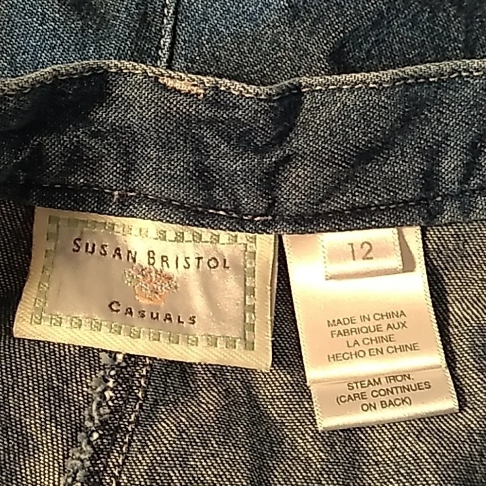 Vintage Susan Bristol Casual long denim shorts
